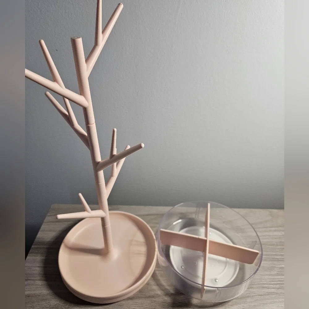 Pink Rotating Jewelry Tree Organizer - Picture 3 of 3